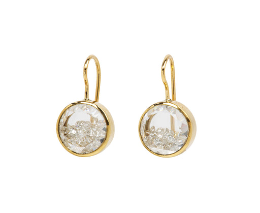 Small Round Diamond Kaleidoscope Shaker Diamond Earrings