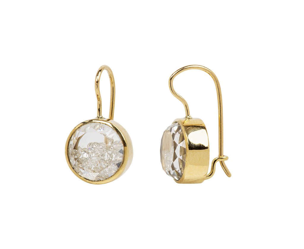 Small Round Diamond Kaleidoscope Shaker Diamond Earrings