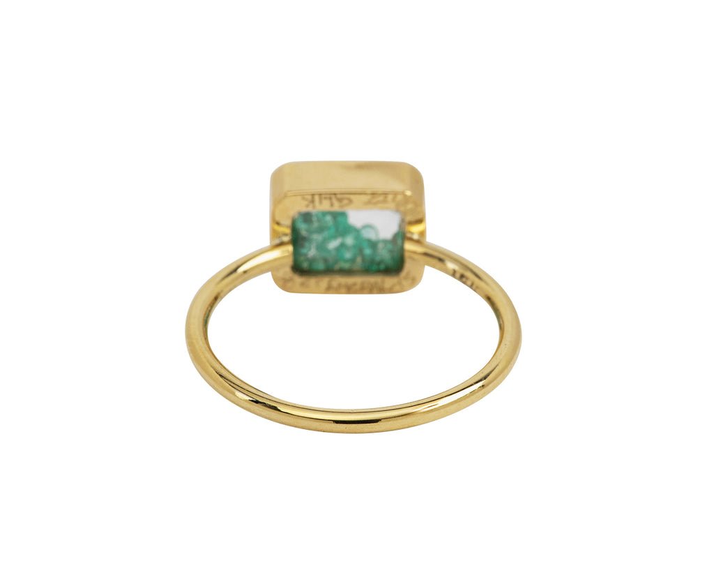 Emerald Kaleidoscope Shaker Ring