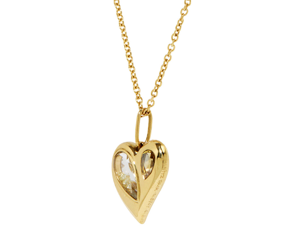 Diamond Heart Kaleidoscope Shaker Necklace