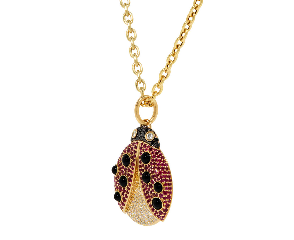 Lady Bug Pendant Necklace