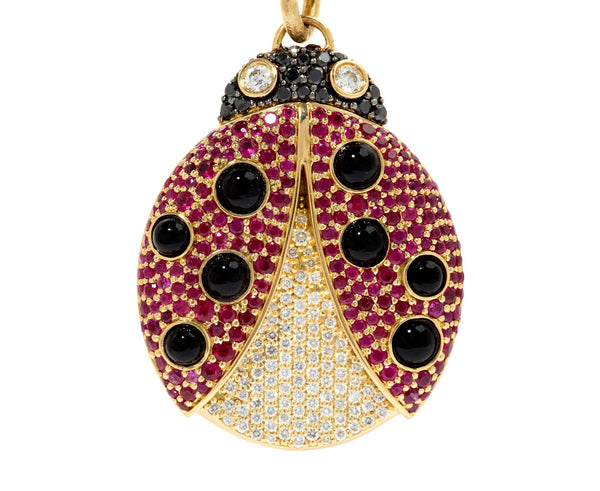 ネックレス・ペンダント LOEWE Dangling Ladybug Necklace Loewe Luxury Dangling Ladybug Necklace In Sterling Silver