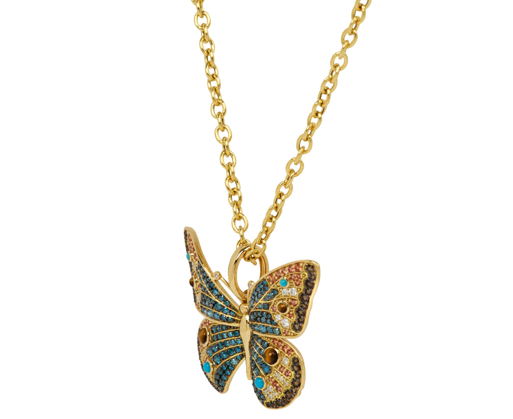 Buckeye Butterfly Pendant Necklace