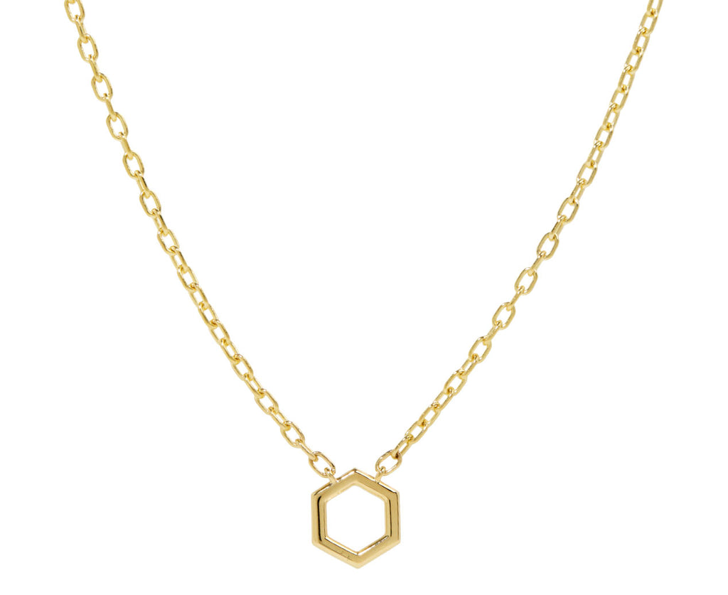 Cable Chain Mini Hexagon Foundation Necklace