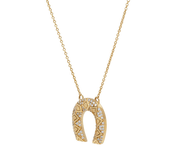 Upside down horseshoe necklace new arrivals