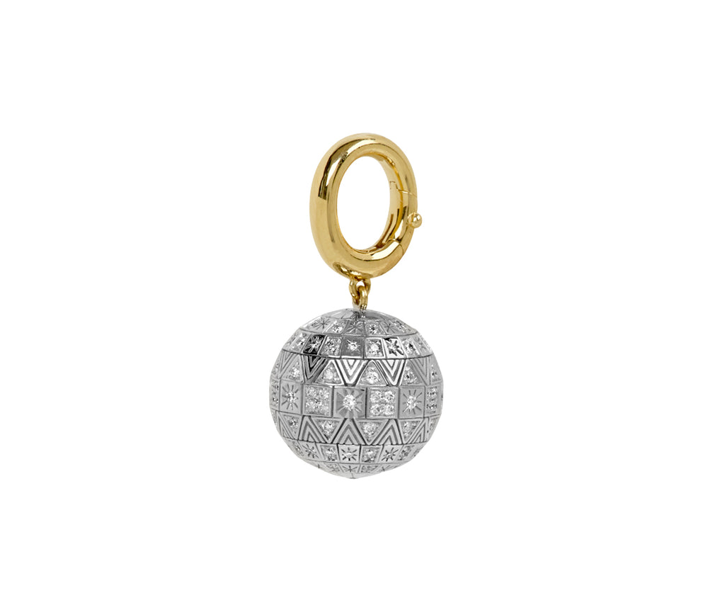 Harwell Godfrey Diamond Disco Ball Pendant ONLY Side