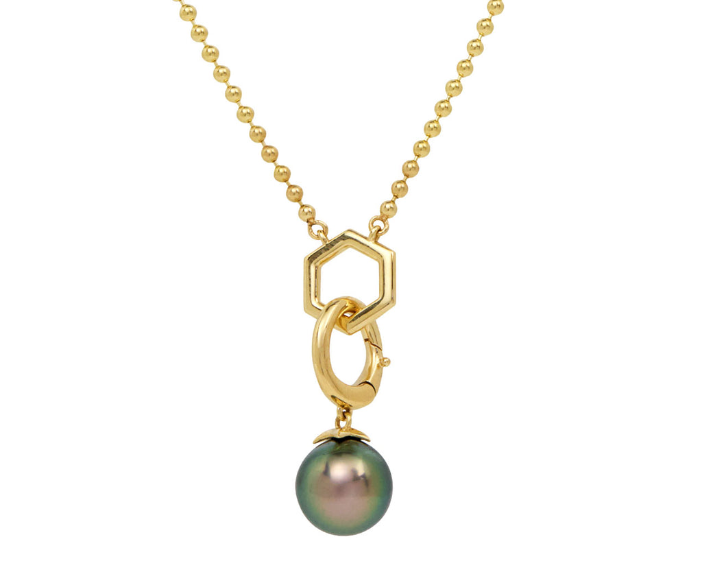 Supernova Star Cap Tahitian Pearl Pendant ONLY