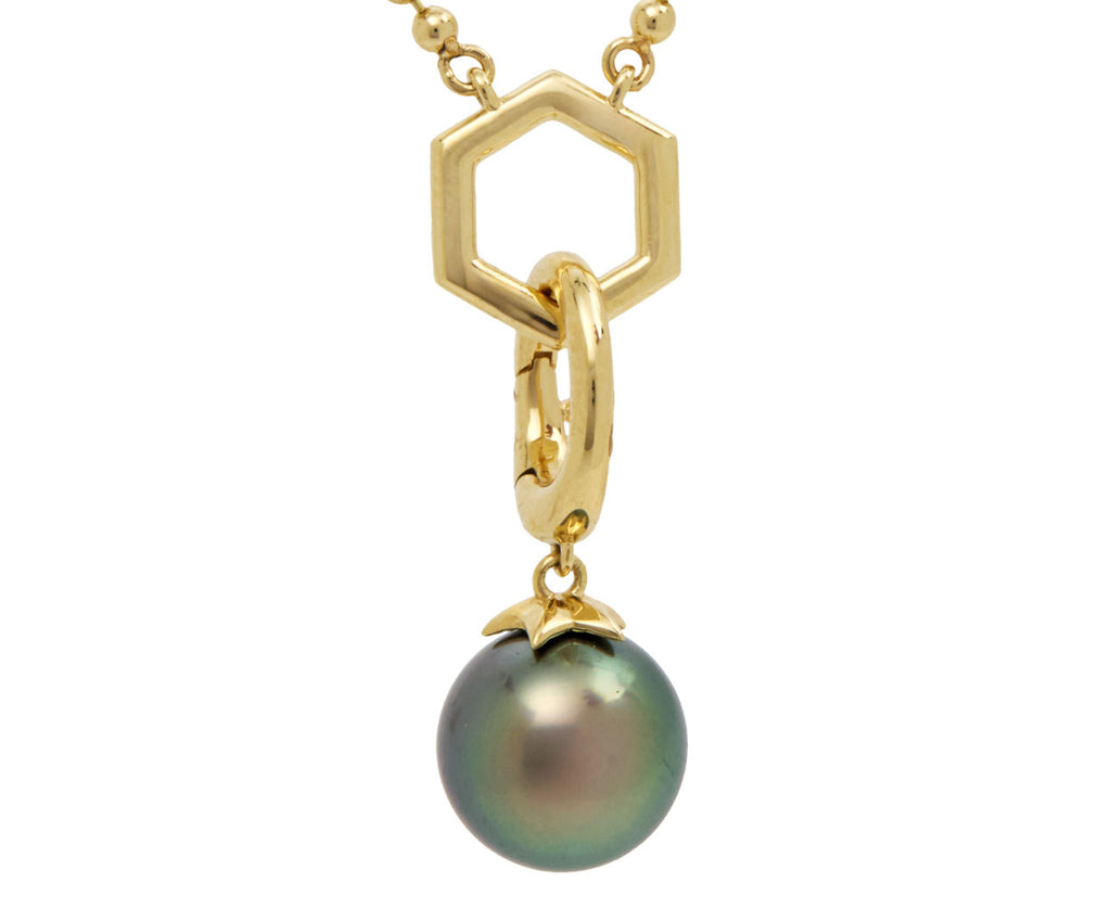 Supernova Star Cap Tahitian Pearl Pendant ONLY