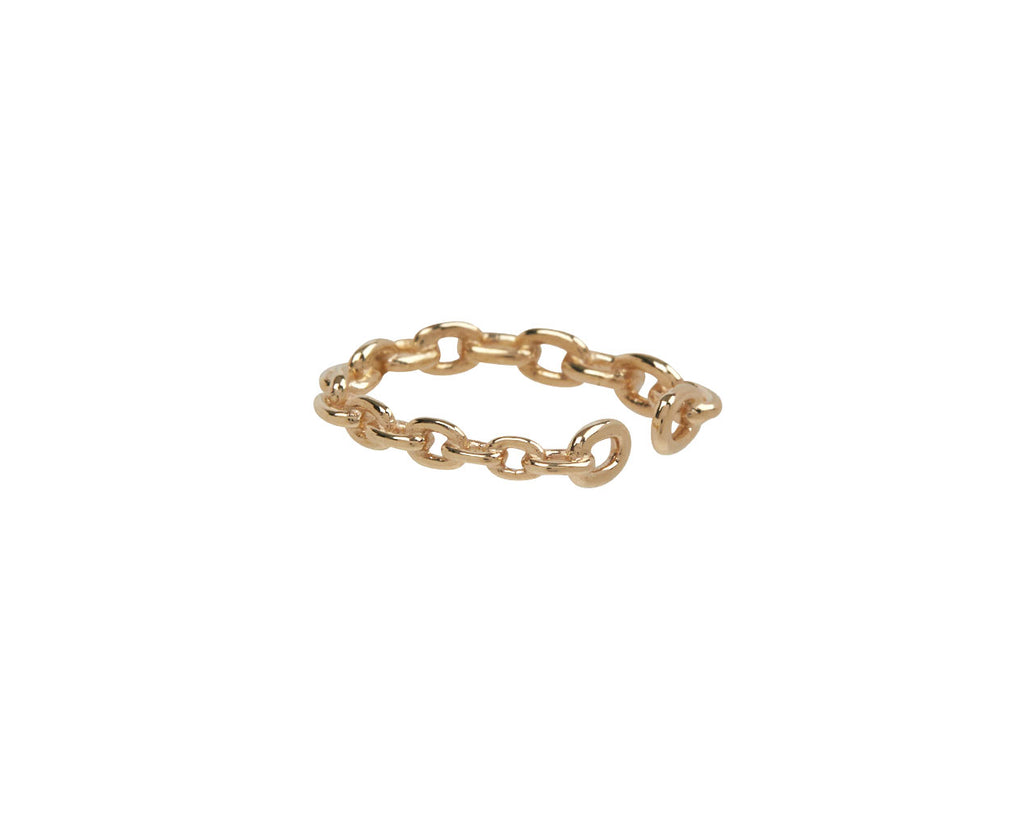 Hirotaka Oblong Chain Ear Cuff - Angled View