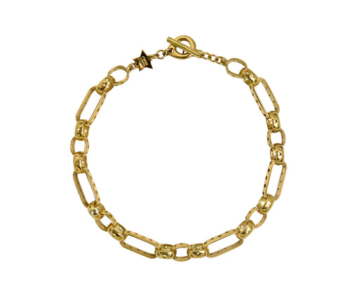 Gold Moa Figaro Bracelet