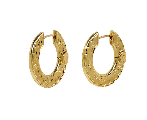 Day and Night Hag Stone Earrings