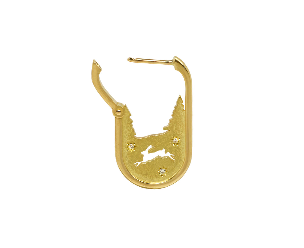 Running Hare Nomad SINGLE Earring