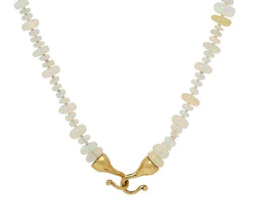 Hook End Opal Beaded Necklace