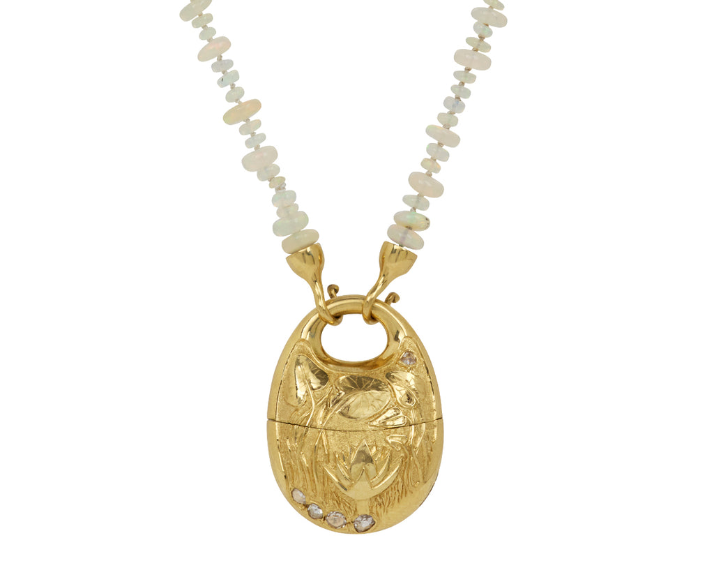 Hook End Opal Beaded Necklace