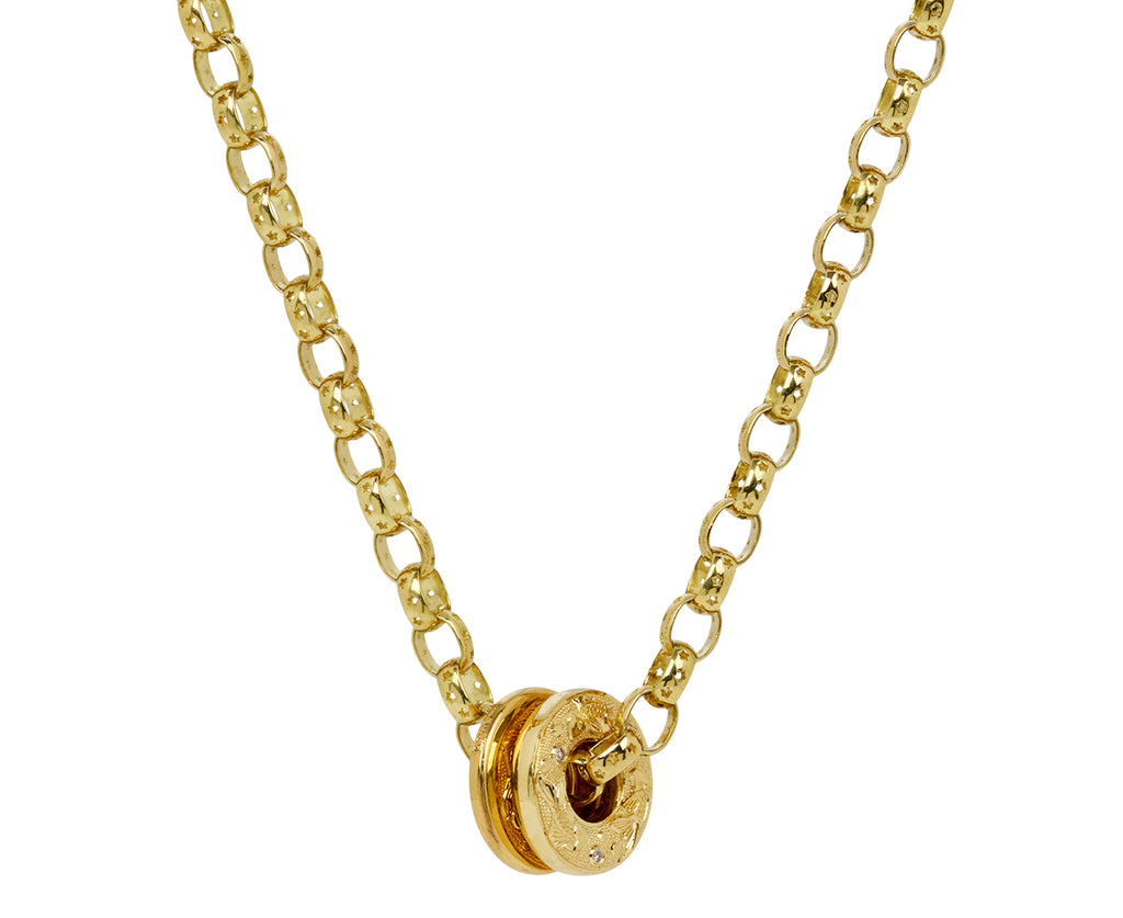 Mini Slim Plain Hag Stone Pendant ONLY