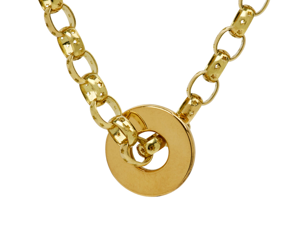 Mini Slim Plain Hag Stone Pendant ONLY