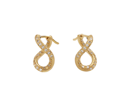 Diamond Coiled Hoop Earrings