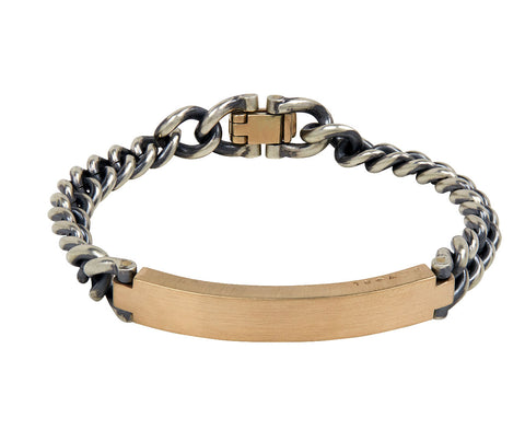 Gold ID Bar bracelet