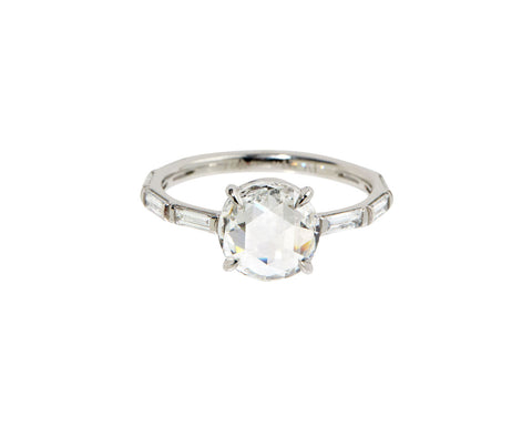 Lab grown rose cut diamond sales