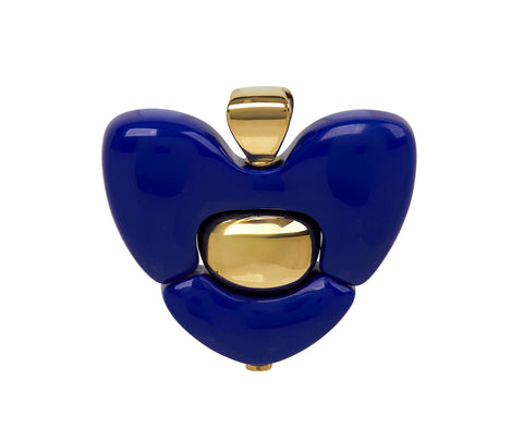 Joelle Kharrat Lapis Heart Pendant ONLY