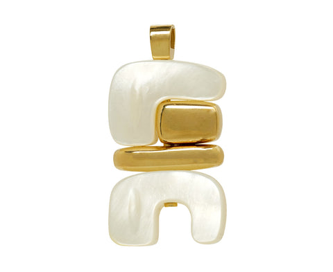 Mother-of-Pearl Water Totem Pendant ONLY