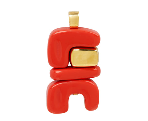 Coral Fire Totem Pendant ONLY