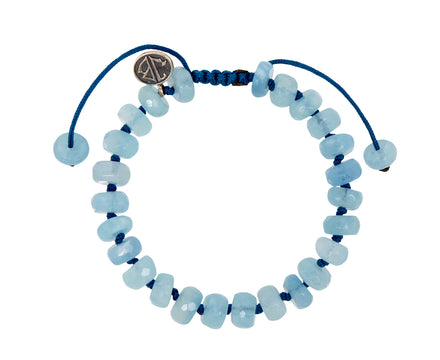 Joseph Brooks Aquamarine Beaded Bracelet