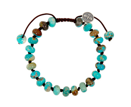 Joseph Brooks Smooth Arizona Turquoise Beaded Bracelet