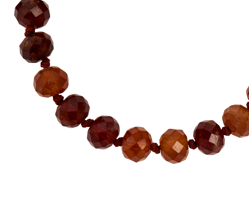 Beaded Hessonite Garnet Bracelet