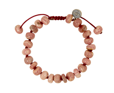 Smooth Rhodocrosite Beaded Bracelet - TWISTonline