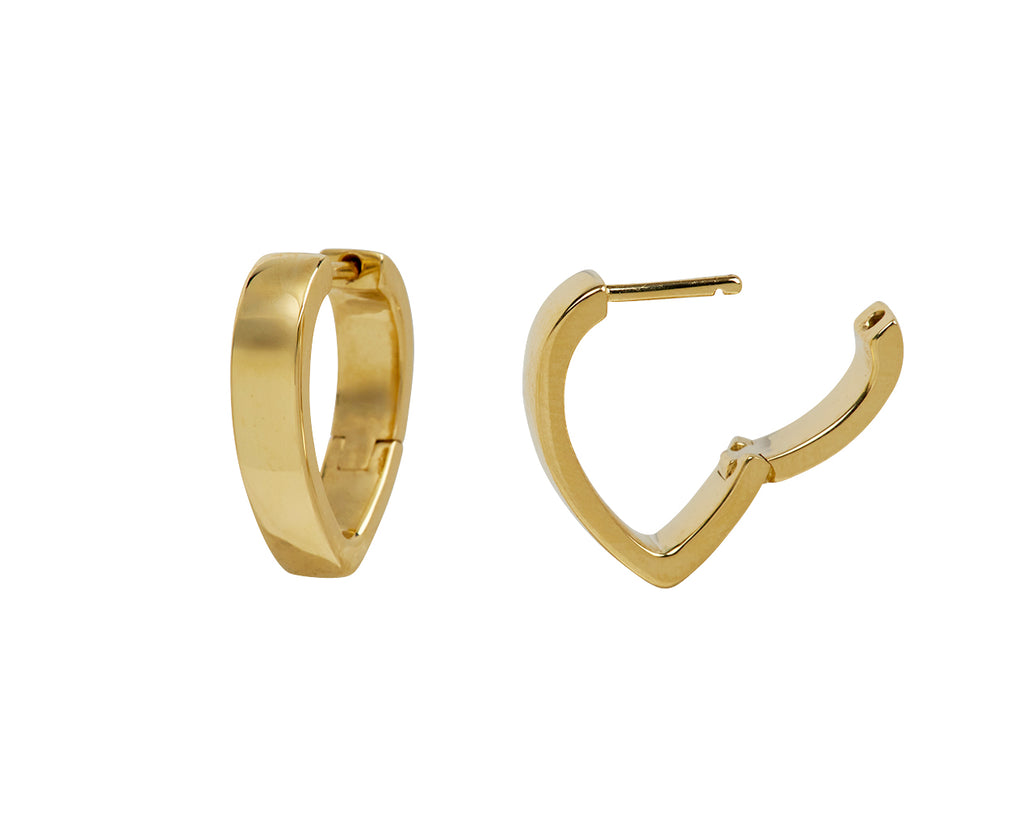 Gold Lotus Hoop Earrings