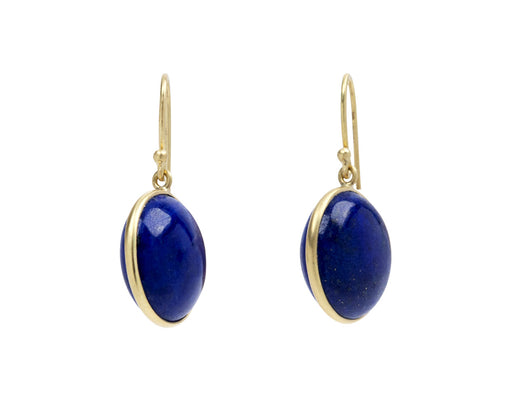 Kothari Elements Lapis Large Moon Phase Earrings