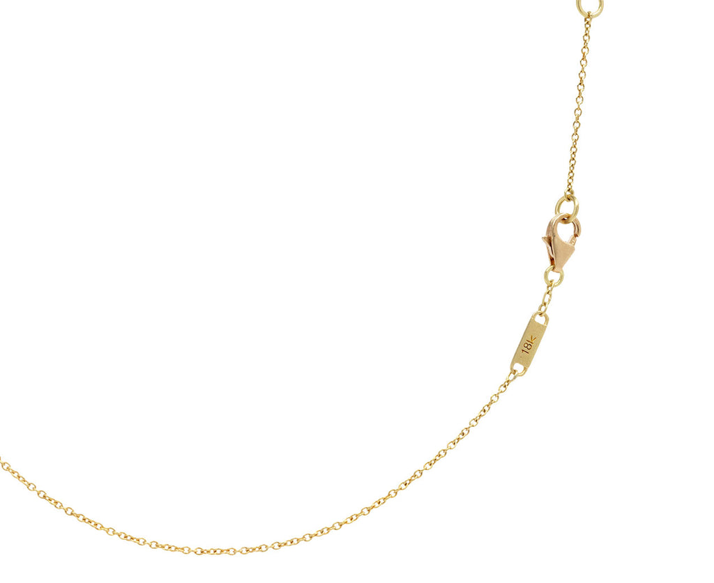 Kothari Elements Chalcedony and Blue Topaz Moon Drop Necklace - Closure