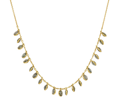 Kothari Elements Labradorite Demi Fringe Necklace
