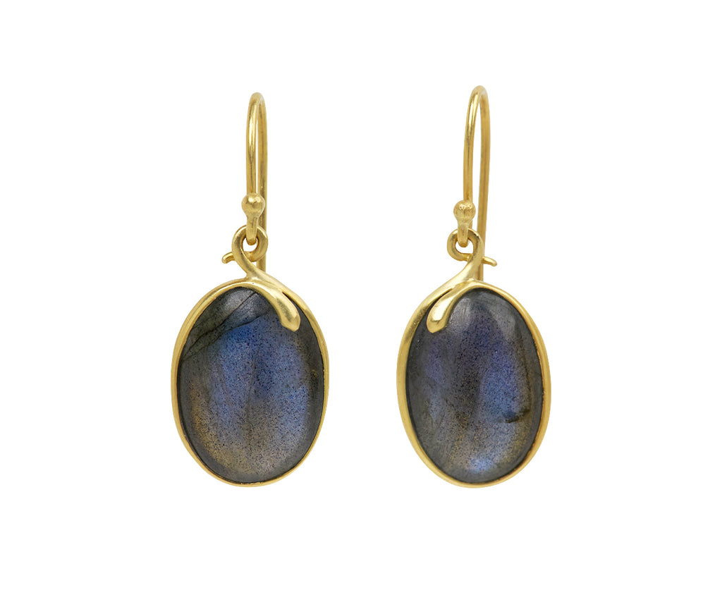 Kothari Elements Labradorite Snake Earrings