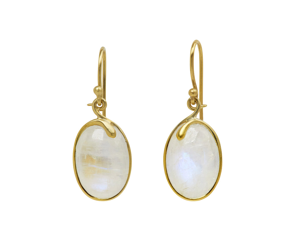 Kothari Elements Rainbow Moonstone Snake Earrings