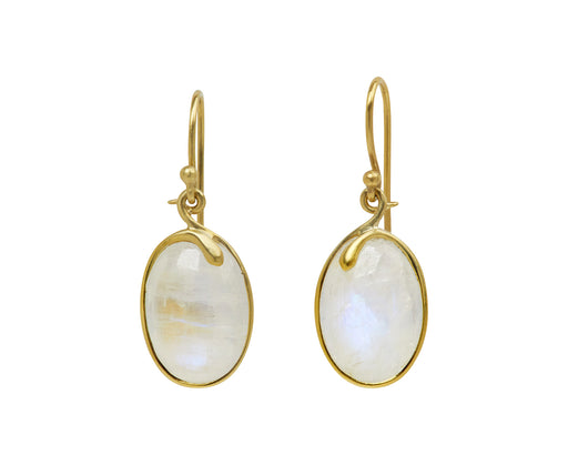 Kothari Elements Rainbow Moonstone Snake Earrings