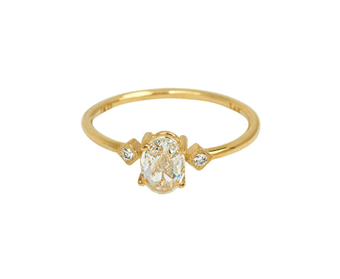 Rose Cut Diamond Deco Ring
