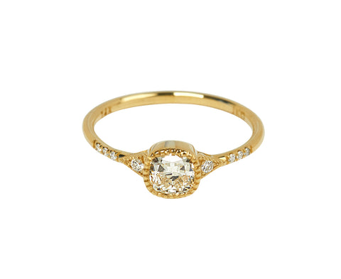 Cushion Cut Diamond Deco Ring