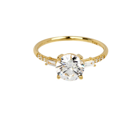 Jennie Kwon Labgrown Diamond Melody Baguette Equilibrium Ring