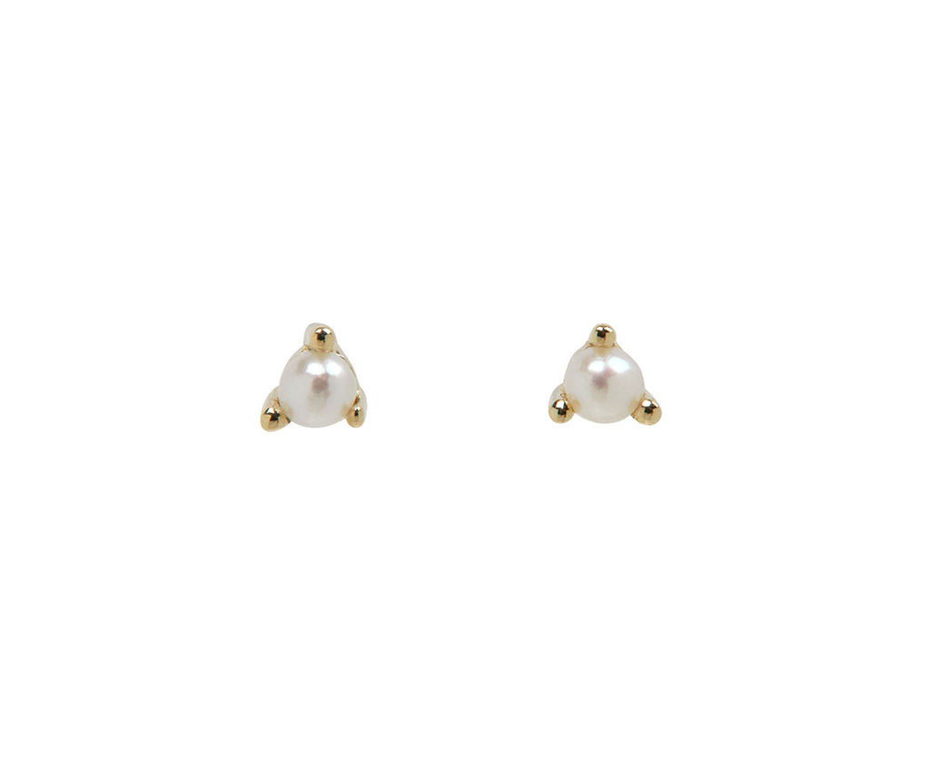 Jennie Kwon Pearl Dot Stud Earrings
