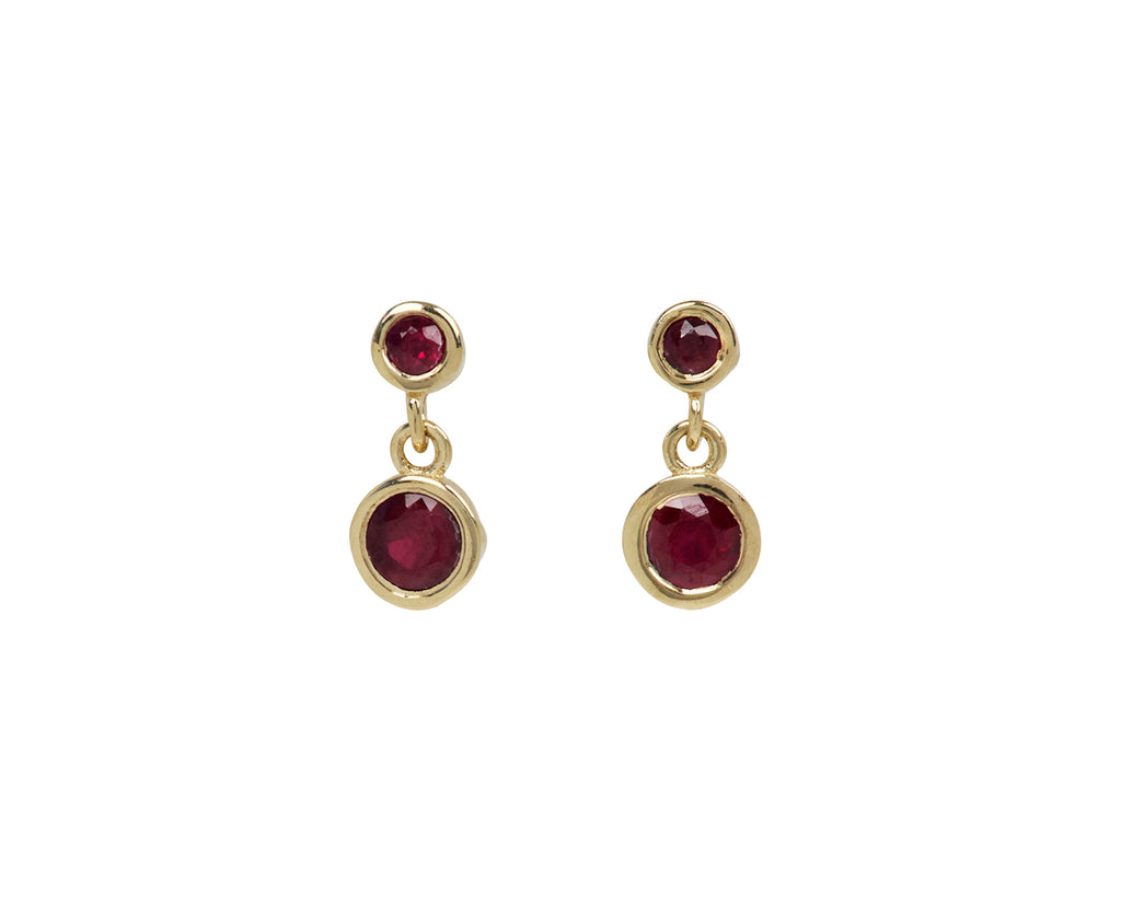 Jennie Kwon Double Ruby Dangle Earrings