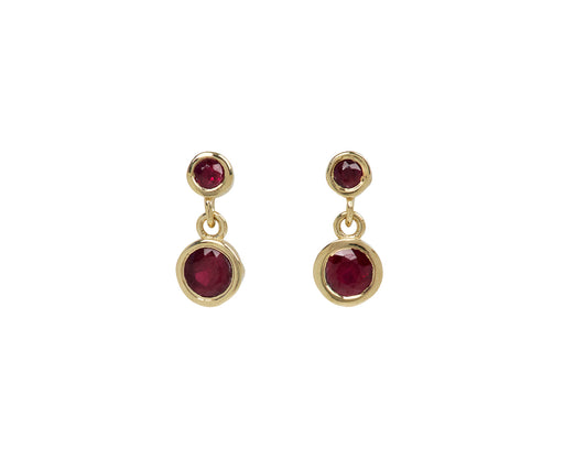 Jennie Kwon Double Ruby Dangle Earrings