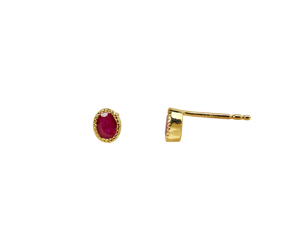 Jennie Kwon Ruby Stud Earring