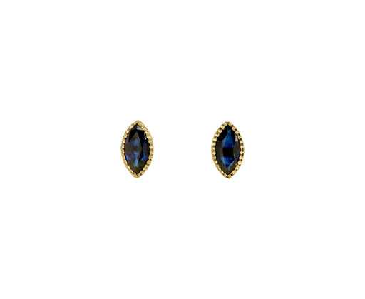 Jennie Kwon Marquise Sapphire Stud Earrings