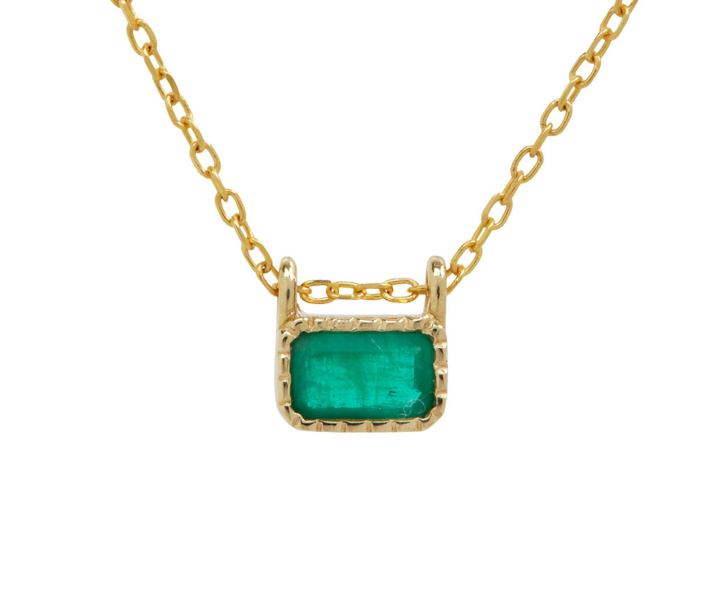 Jennie Kwon Emerald EC Necklace - Closeup
