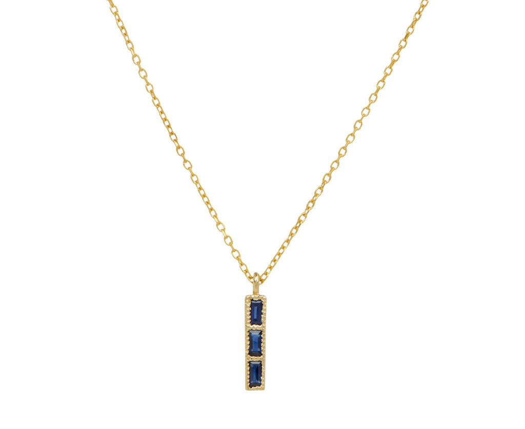 Jennie Kwon Blue Sapphire Tile Necklace