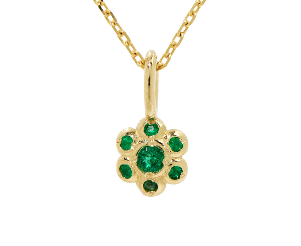 Emerald Flower Necklace