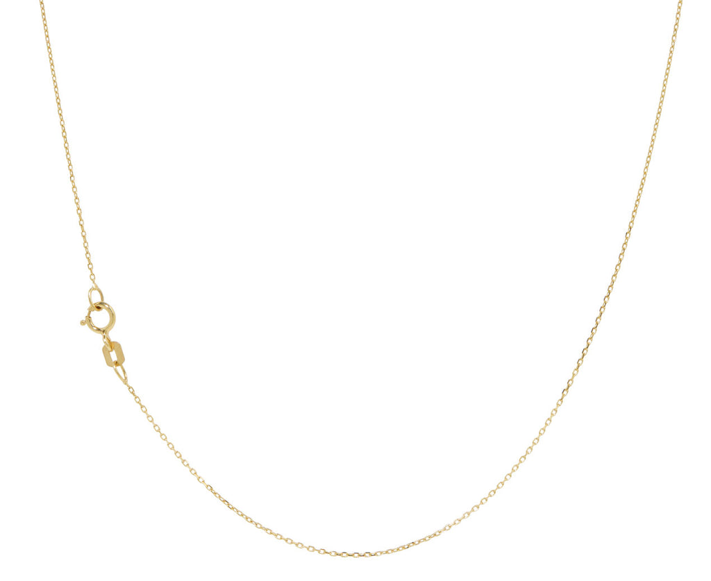 Round Milgrain Signet Necklace