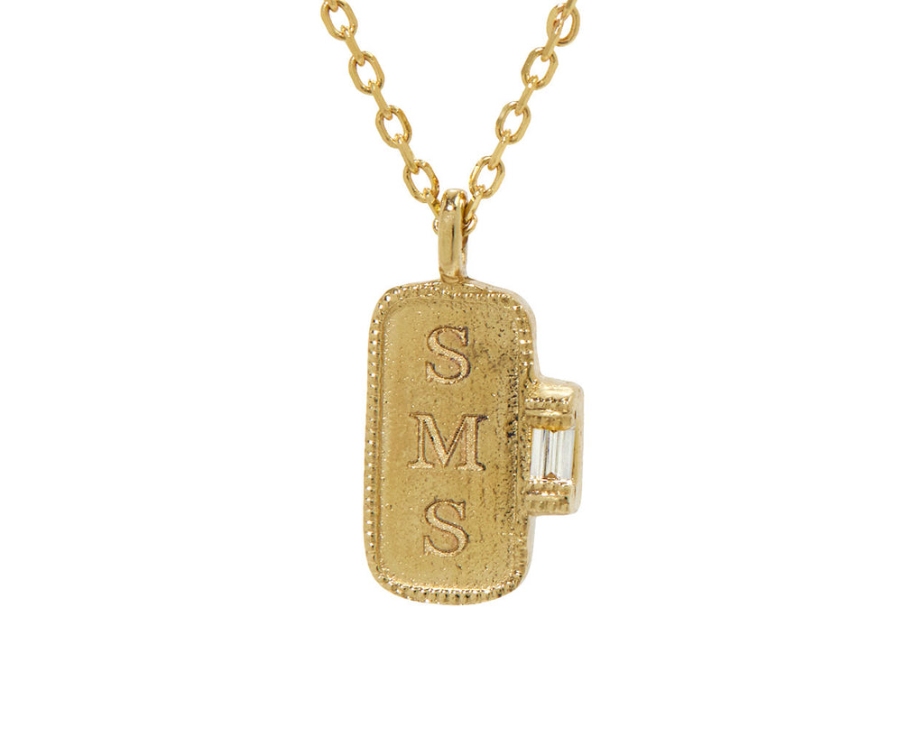Diamond Signet Necklace